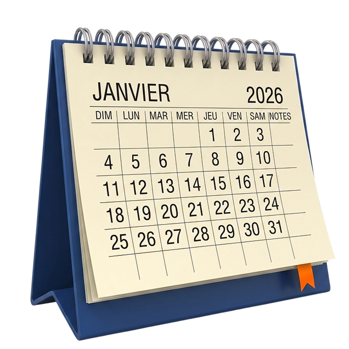 Aperçu d'un calendrier