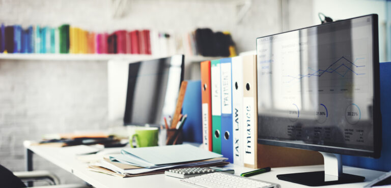 contemporary room workplace office supplies concept